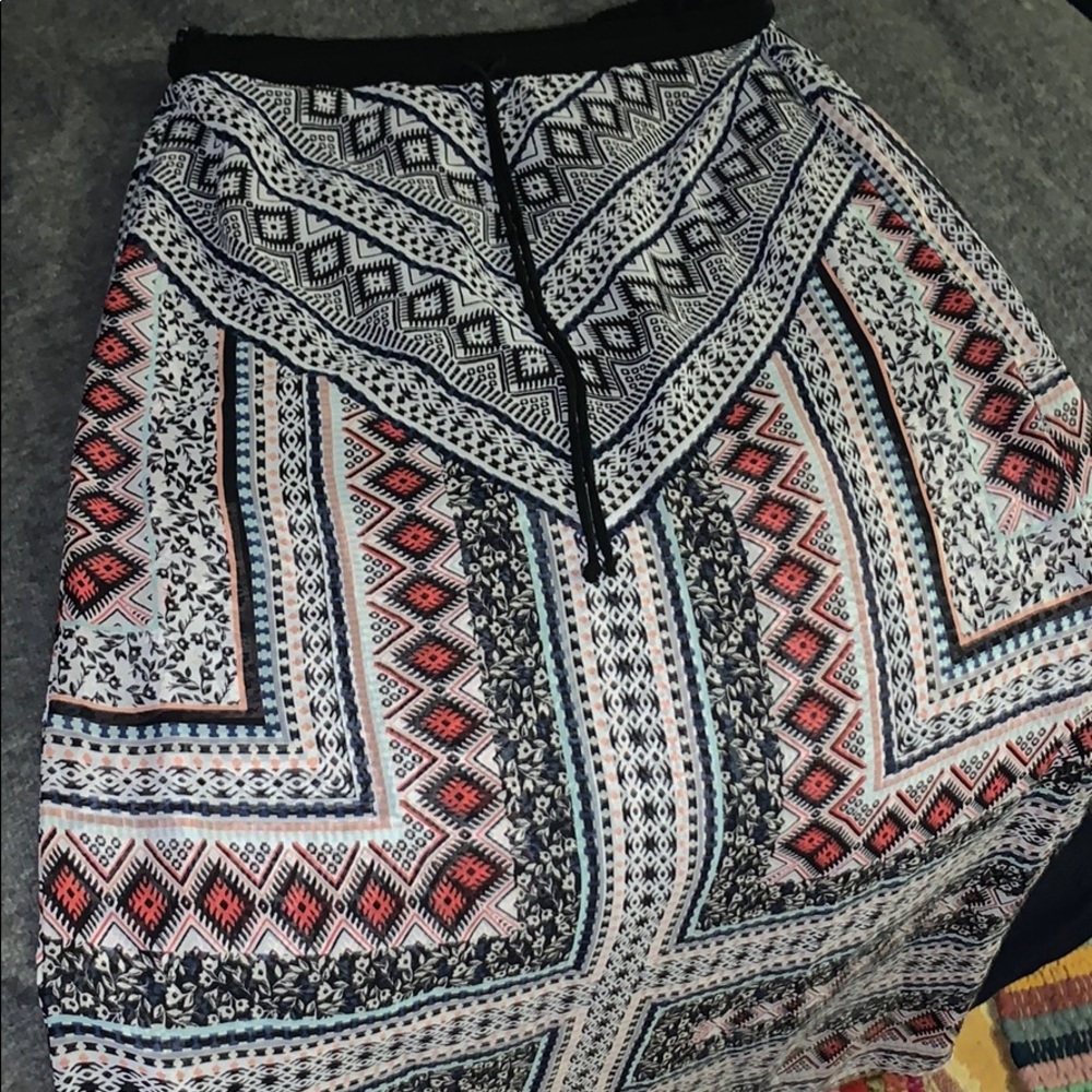 Aztec print skirt